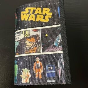 Harveys Starwars Passport Holder - Star Wars Disney Patchwork NEW